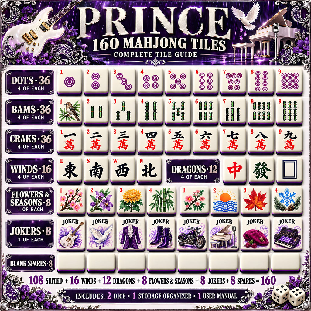 Premium PRCE Mahjong Tiles Set PVNA