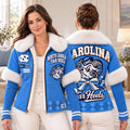 Premium UNC Plush Collar Knit Sleeve Jacket PVNA