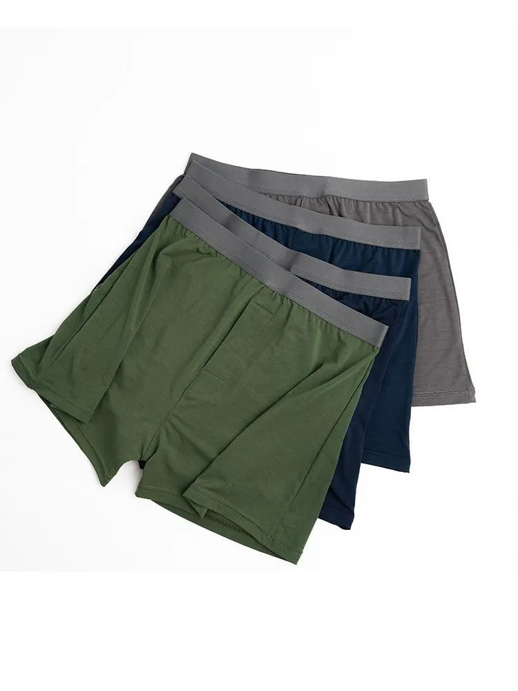 Men's Merino wool Tencel quick drying briefs Merino quick drying boxers Running Sports Arrow pants sleeping shorts