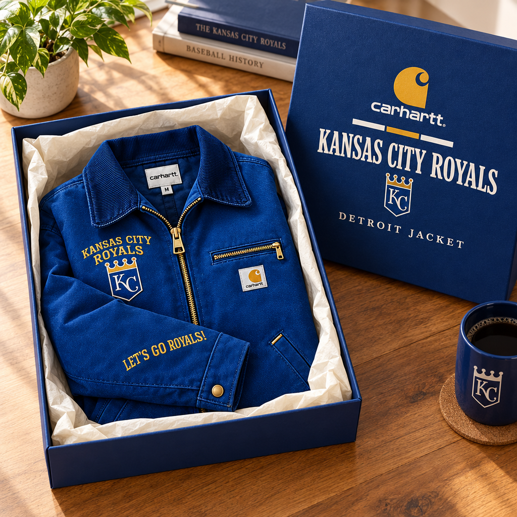 Royals Baseball Workwear Embroidered Detroit Jacket